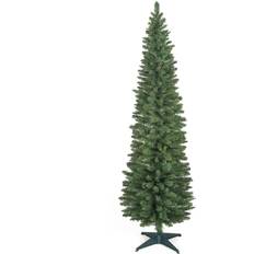 SnowTime Pencil Pine Slim Green Christmas Tree 182.9cm