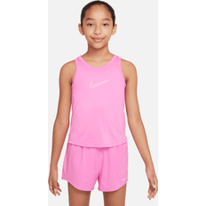 Nike S Tank Tops Children's Clothing Nike Kid's Dri-FIT One Training Tank Top - Playful Pink/White (DH5215-675)