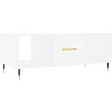 vidaXL Engineered Wood White Soffbord 50x102cm