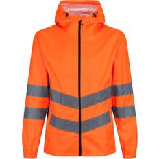 Regatta Hi Vis Pro Waterproof Reflective Packaway Work Jacket