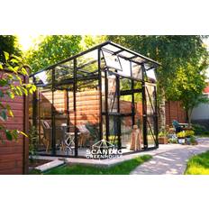 Drivhuse Scandic Greenhouse Modi 7.3m² 4mm Sort Aluminium Hærdet glas