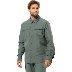 Jack Wolfskin Men's Barrier Long Sleeve Shirt, XL, Hedge Green