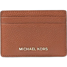 Pebbled Leather Card Case - Luggage