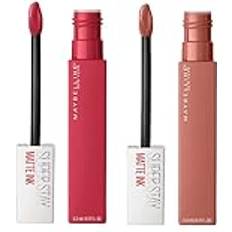 Maybelline SuperStay Matte Ink Lip Tint Color 65 Seductress Lipsticks with Tip Applicator