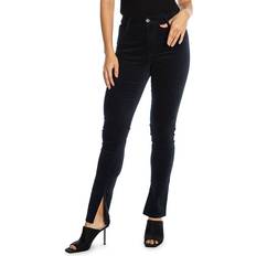 Juicy Couture Women Jeans Juicy Couture Women's Stiletto Split Hem Velvet Skinny Jeans True Black