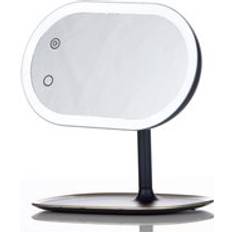 Carmen Twilight LED Cosmetic Mirror and Table Light Blue and Champagne Blue