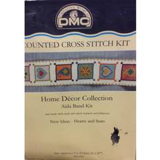 DMC Needlework Kits DMC Hearts & Stars Aida Band Cross Stitch Kit 2" x 21"