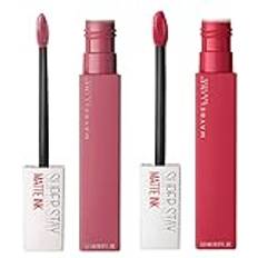 Maybelline SuperStay Matte Ink Lip Tint Colour 15 Lover 2 Lipsticks - New York