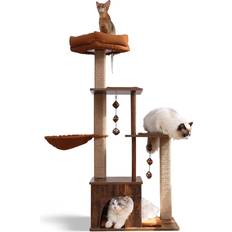 FUKUMARU 4-in-1 Large Modern Cat Tree House