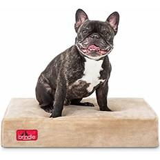 Brindle Brindle Waterproof Designer Memory Foam Pet Bed-Removable Machine Washable Cover-4 Orthopedic Pet Bed-Joint Relief