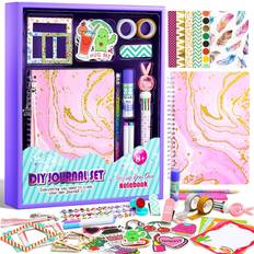 DIY Journal Kit for Girls Gifts for Girls Ages 8 9 10 11 12 13 14 Year Old Trendy Birthday Gifts Ideas for Girls Personalized Diary Stuff for Teen Girl Art Crafts Kit- Scrapbook & Diary Set