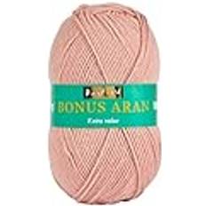 Yarn & Needlework Supplies SIRDAR Hayfield Bonus Aran garn, ostronrosa 614 100 g