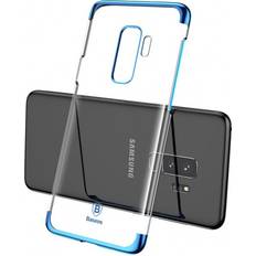 Baseus Baseus Glitter hård PC-fodral Transparent galvaniseringsskydd för Samsung Galaxy S9 Plus G965 Blå