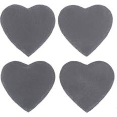 4 Heart Shaped Slate