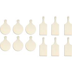 Tlily 12Pcs Mini Wooden Chopping Board