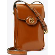 Bags Tory Burch Robinson Spazzolato Phone Crossbody Dark Sienna OS