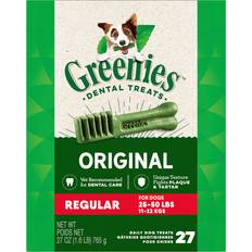 Greenies Original Regular Natural Dog Dental Care Chews Dog Treats, Pack Treats