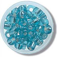 Blue DIY Trimits Glass E Beads Ice Blue per pack