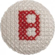 Red Buttons Trimits Cross Stitch Alphabet Buttons Red on White Letter B each