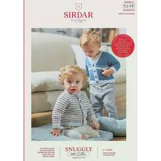 Needlework Patterns on sale SIRDAR Snuggly 100% Cotton Baby Cardigan Knitting Pattern, 5278