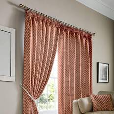 Orange Curtains Alan Symonds Jacquard Pencil Pleat Heading