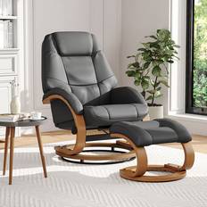 Leathers Armchairs on sale LivingAndHome PU Leather Recliner Armchair