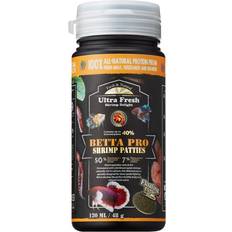 Ultra Fresh Ultra Fresh Betta Fish Food, Betta Pro Shrimp Patties, 50%