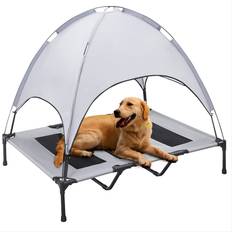 47.6''L Elevated Dog Bed, Dog Bed Canopy, Raised