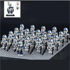 STOYOTU 21Pcs/Set Star Wars 501st Clone Troopers Rex Minifigures Buildings Fit Lego