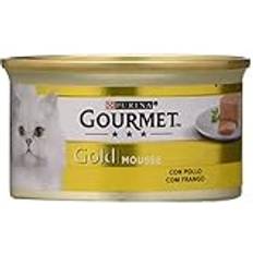 Mascotas Gourmet Purina Gold Mousse Comida Húmeda Para Gato Con Pollo 24 Latas De 85g