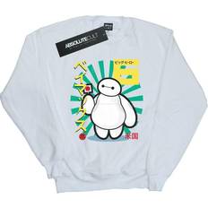 Absolute Cult Boy's Big Hero 6 Baymax Lollipop Sweatshirt - White