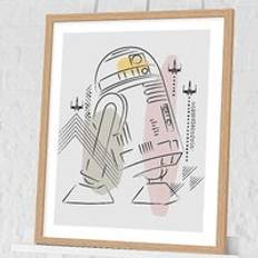 Freemans R2D2 Print Framed Art