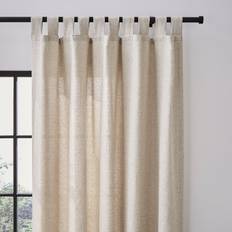 Dunelm Natural Curtains Dunelm Bondi Tab Top Unlined