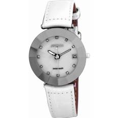 WoMens Pyramid White Leather Date One Size