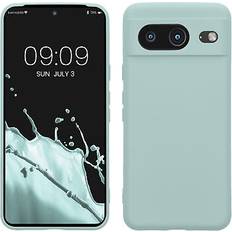 Kwmobile Slim case kompatibel mit google pixel 8 hülle silikon silikonhülle soft Cool Mint 7,00 cm