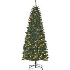 Homcom 6FT Prelit Artificial Pencil with Christmas Tree