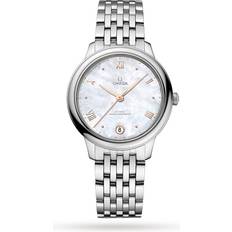 Omega Klokker Omega De Ville Prestige Co-Axial Master 34mm Ladies Mother Of Pearl