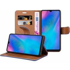 Huawei P30 Pro Mobile Phone Covers iCatchy Blue For Huawei P30 Pro Wallet Book Leather Case Cover