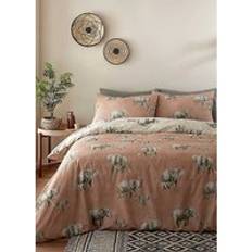 Fusion Ella the Elephant Reversible Duvet Cover Brown