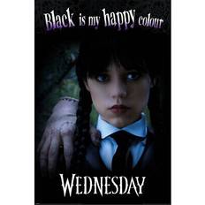 Purple Wall Decorations Wednesday Black Is My Happy Colour Poster