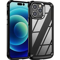 Apple iPhone 14 Pro Max Mobile Phone Cases TechGear iPhone 14 Pro Max Tough Case [Fusion Armour] Premium Hybrid Tough Rugged Protective Bumper Case Heavy Duty Protection with Back