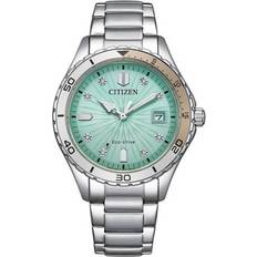 Citizen Marine Lady Crystal Eco-Drive Green FE6170-88L