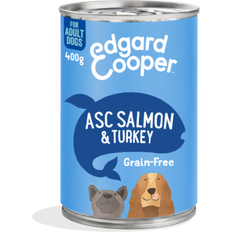 Adult Wet Dog Food Tins Salmon Turkey 6x400g