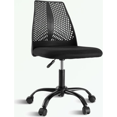 Ebern Designs Black Office Chairs Ebern Designs Perviz Mesh Upholstered/Mesh Office Chair