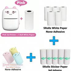 Shein Mini Photo Pocket Printer Portable Ink-Free Thermal 57mm Sticker Trans Paper Wireless BT 200dpi
