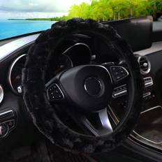 Steering Wheel Cover Shein Fuzzy Comfortable Rabbit Fur Car Steering Wheel