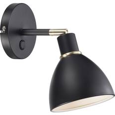 Nordlux Ray Black Wall light ∅ 12cm