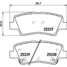 Bromsfriktion Brembo Bremsbelagsatz HYUNDAI,KIA P 30 094 58302A6A31,58302B4A30,58302B4A35,58302CMA10,58302D4A50,58302F2A30