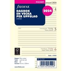 Filofax Kalendersats 2024 Dagbok Pocket Vecka/Uppslag SE