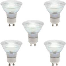 Light Bulbs Litecraft 5 Pack of 5 Watt GU10 LED Light Bulbs Natural White